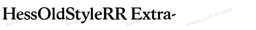 HessOldStyleRR Extra字体转换